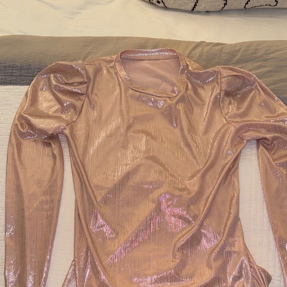 Shimmering Pink Long Sleeve Top - Picture 6 of 8